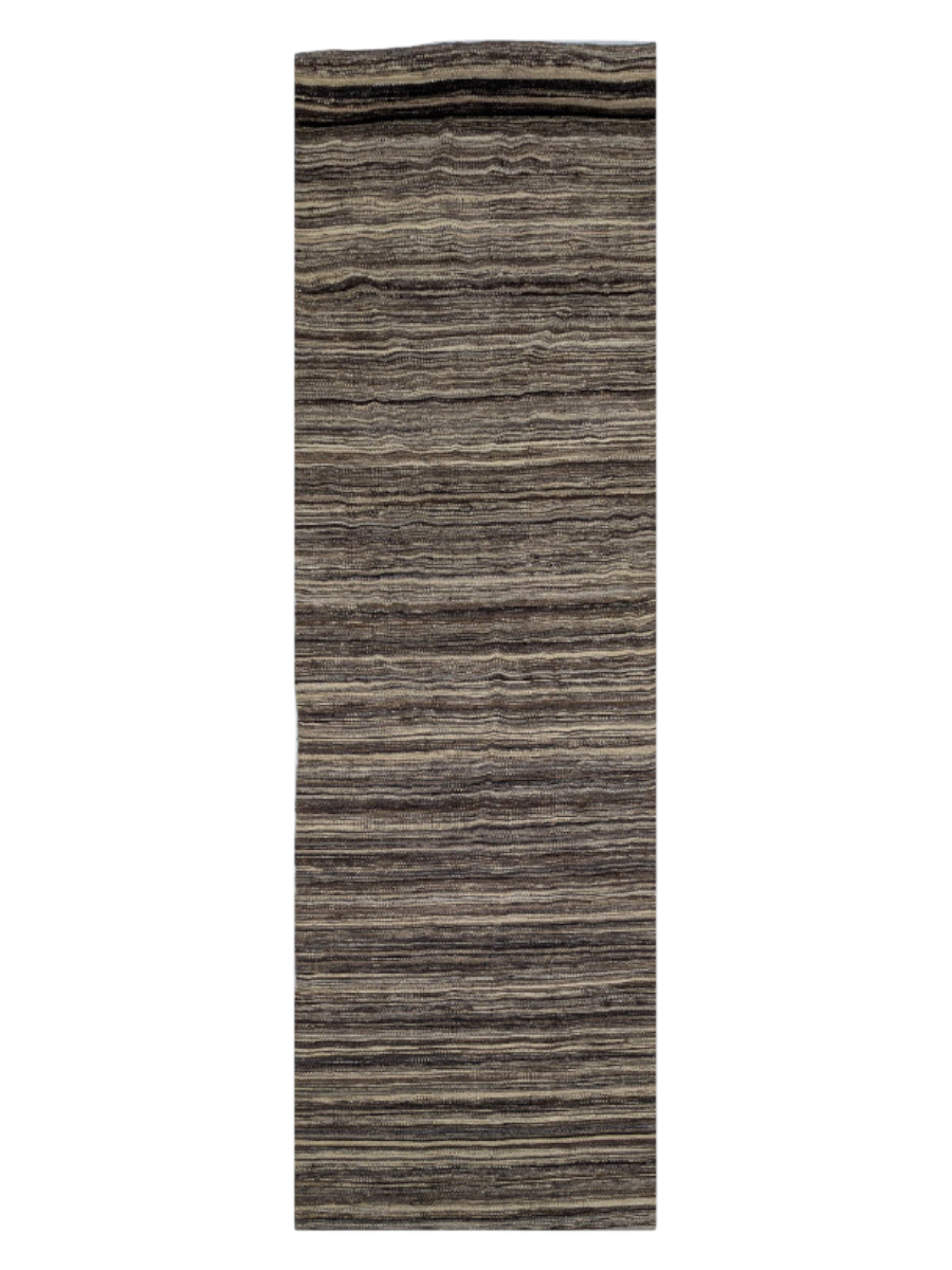 Dusk Umber Kilim Runner - Size: 360 x 90 cm (11'10" x 2'11")