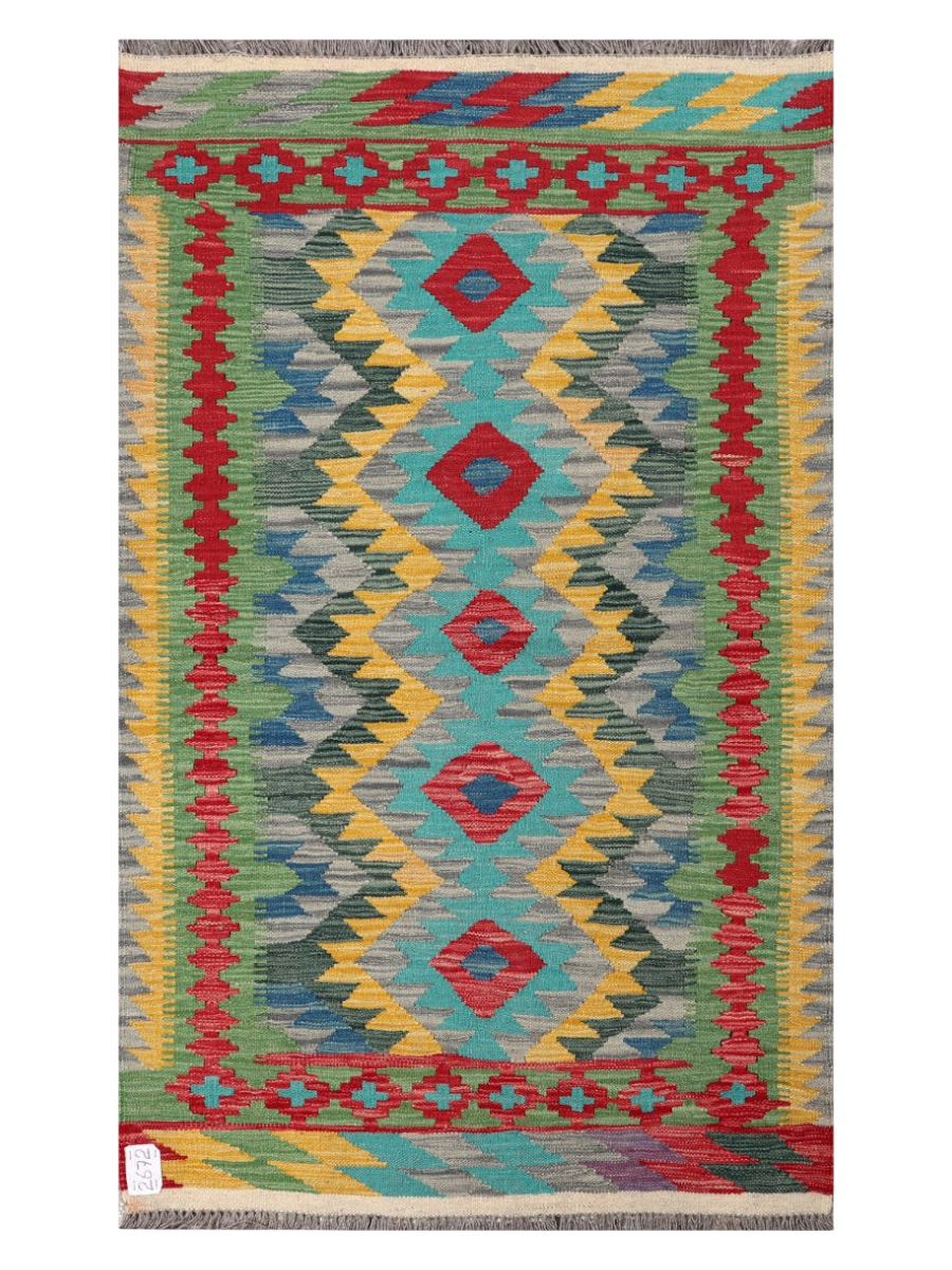 Maimana Kilim - 153 × 92 cm (5'0" x 3'0")