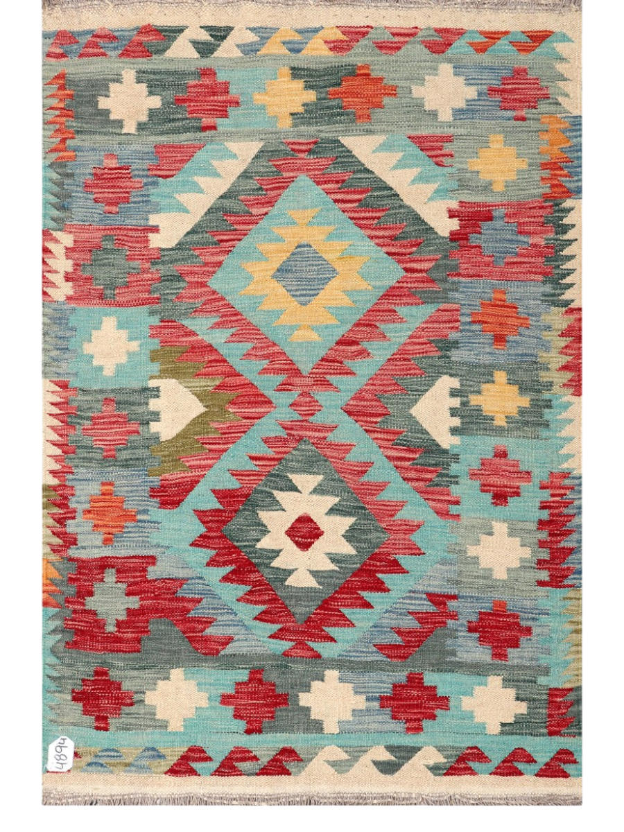 Maimana Kilim - 150 × 100 cm (4'11" x 3'3")